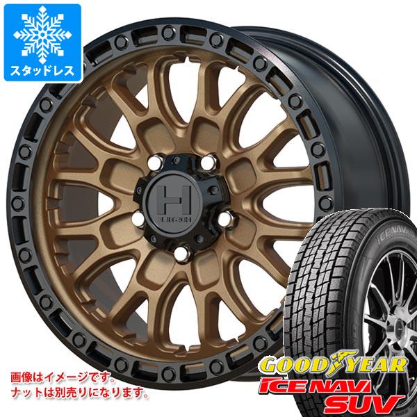 【タイヤ交換対象】T32エクストレイル用 スタッドレス グッドイヤー アイスナビ SUV 225/65R17 102Q ホスタイル H135 リッジクレスト タイヤホイール4本セット