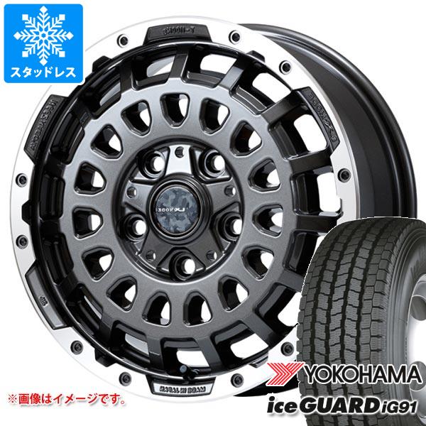 【タイヤ交換対象】フィアット デュカト L2H2/L3H2/L3H3用 スタッドレス ヨコハマ アイスガード iG91 225/75R16 118/116L LX モノブロック CP タイヤホイール4本セット