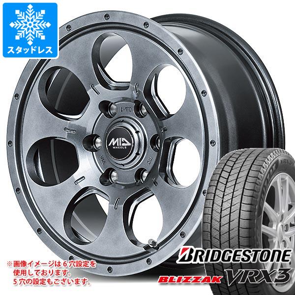 【タイヤ交換対象】T31エクストレイル用 スタッドレス ブリヂストン ブリザック VRX3 225/70R16 103Q ロードマックス マッドエージェント タイヤホイール4本セット