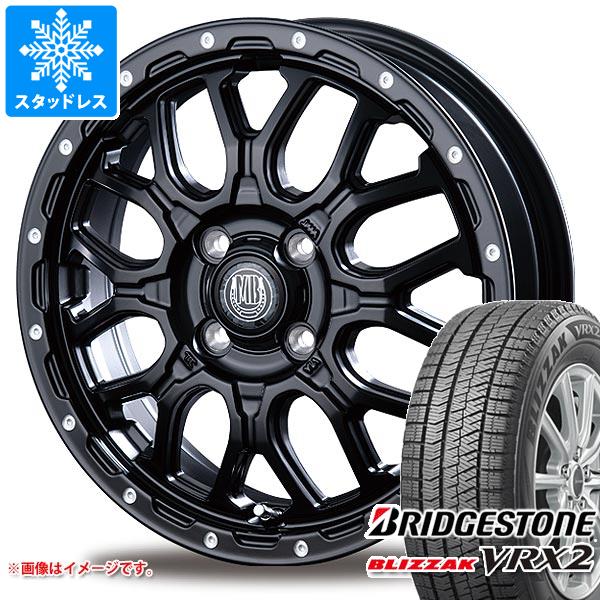 【タイヤ交換対象】アトレーワゴン S300系用 スタッドレス ブリヂストン ブリザック VRX2 165/65R14 79Q インターミラノ マッドバーン XR-800M タイヤホイール4本セット