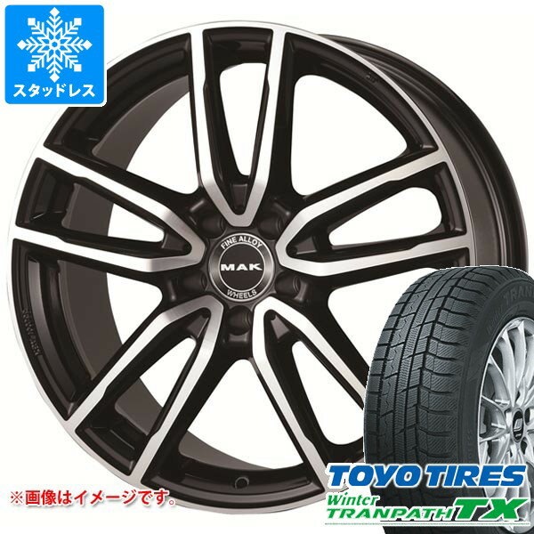 【タイヤ交換対象】メルセデスベンツ X253 GLCクラス用 スタッドレス トーヨー ウィンタートランパス TX 235/55R19 101Q MAK エボ タイヤホイール4本セット