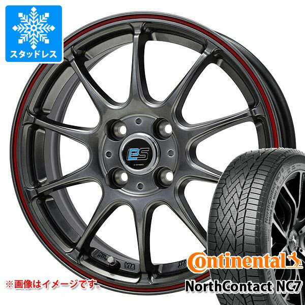 【タイヤ交換対象】スタッドレスタイヤ コンチネンタル ノースコンタクト NC7 175/65R15 84T ＆ ジースピード es-01 5.5-15 タイヤホイール4本セット175/65-15 CONTINENTAL NorthContact NC7