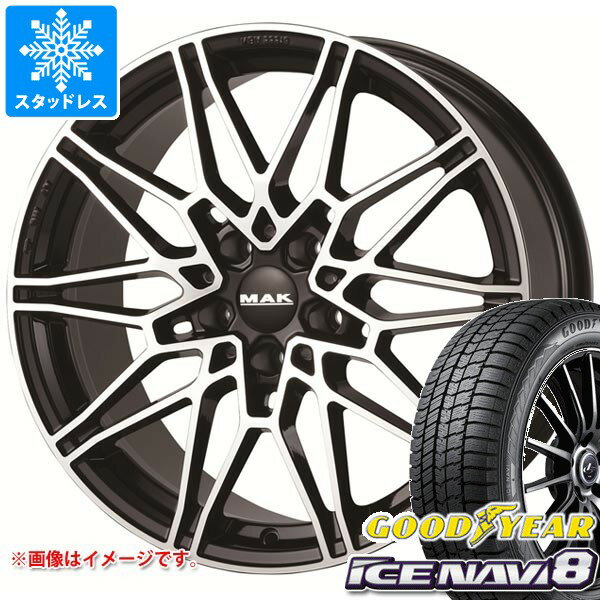 【タイヤ交換対象】BMW G26 4シリーズ用 スタッドレス グッドイヤー アイスナビ8 225/55R17 97Q MAK ケーニッヒ タイヤホイール4本セット
