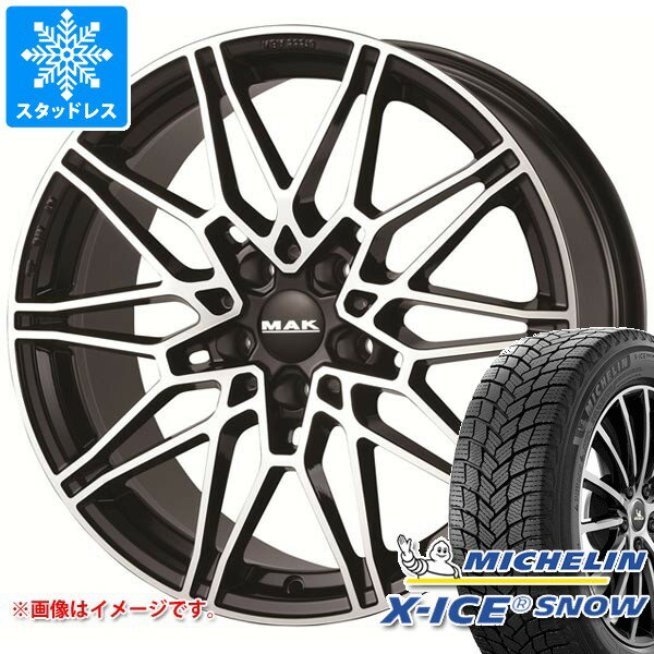 【タイヤ交換対象】BMW G26 i4用 スタッドレス 2025年製 ミシュラン エックスアイススノー 225/55R17 101H XL MAK ケーニッヒ タイヤホイール4本セット