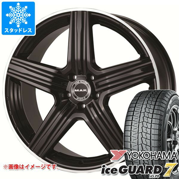 【タイヤ交換対象】メルセデスベンツ C257 CLS用 スタッドレス ヨコハマ アイスガードセブン iG70 245/40R19 98Q XL MAK ルイス タイヤホイール4本セット