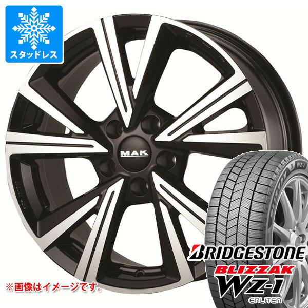 【タイヤ交換対象】VW シャラン用 スタッドレス ブリヂストン ブリザック WZ-1 225/50R17 94Q MAK クバーズ タイヤホイール4本セット