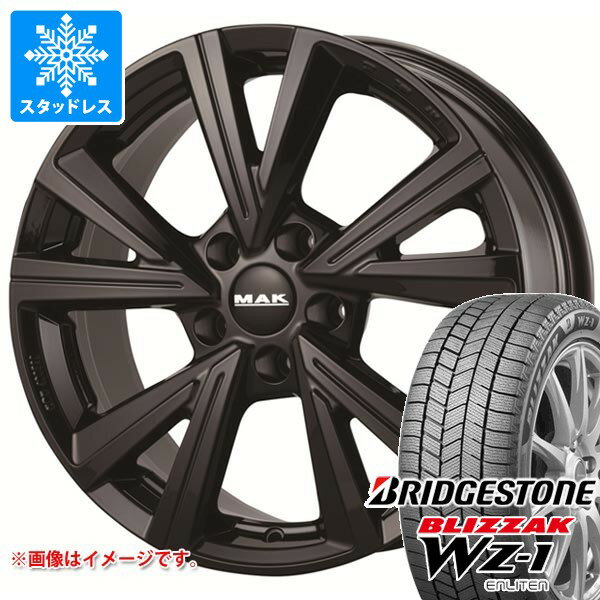 【タイヤ交換対象】VW ザビートル用 スタッドレス ブリヂストン ブリザック WZ-1 215/55R17 94Q MAK クバーズ タイヤホイール4本セット