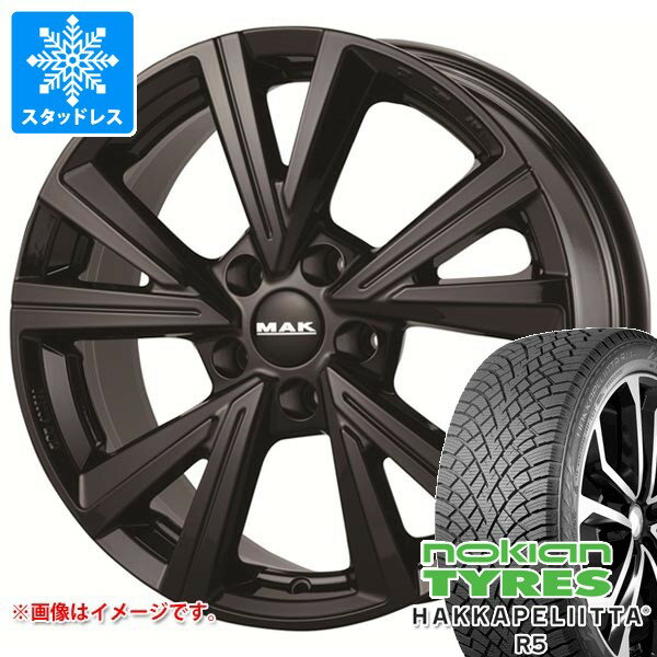 【タイヤ交換対象】VW シャラン用 スタッドレス ノキアン ハッカペリッタ R5 225/50R17 98R XL MAK クバーズ タイヤホイール4本セット