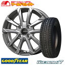 【タイヤ交換対象】 4本セット 155/65R14 14×4.5J +45 4穴 PCD100 新品 スタッドレスタイヤホイールセット グッドイヤー ICE N...