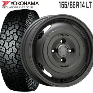  X-AT G016 155/65R14 襳ϥޥ YOKOHAMA TIRES ȥ꡼J 㡼ˡ 144.5 PCD100/4H +43 ֥å 14 ޡ 4 ۥ륻å GEOLANDAR X-AT XTREME-J JOURNEY 饮åɥƥ졼 ե