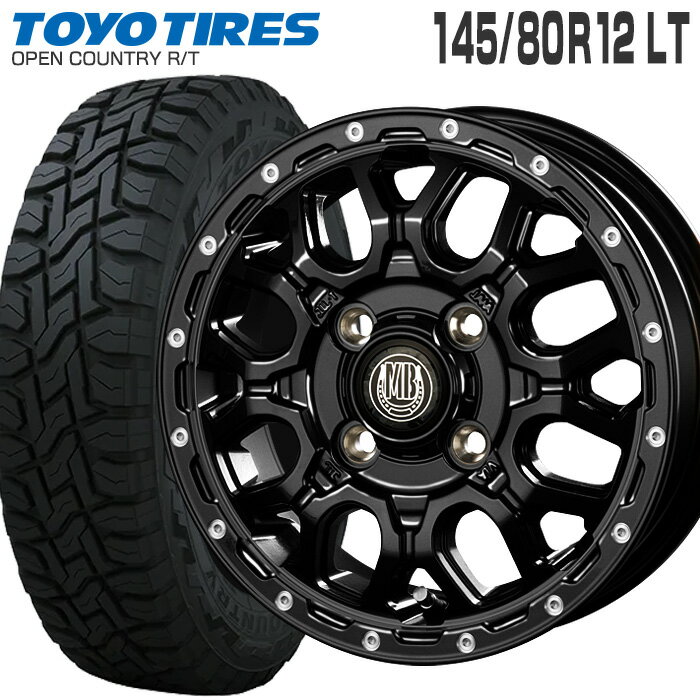 I[vJg[ RT 145/80R12 80/78N LT g[[^C TOYO TIRES }bho[ XR-800M 12~4.0 PCD100/4H +42 }bgubN sAX|bV MBK/PP 12C` T}[^C 4{ zC[Zbg (145R12 6PR ݊) OPEN COUNTRY R/T yg yo