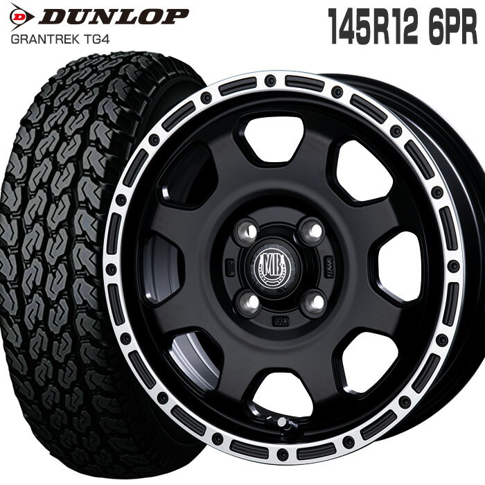 ȥå TG4 145R12 6PR å DUNLOP ޥåɥС XR-910K 124.0 PCD100/4H +42 ޥåȥ֥å ݥå MBK/RP 12 ޡ 4 ۥ륻å (145/80R12 80/78 ߴ) GRANTREK TG4 MUD BAHN XR910K ڥȥ ڥХ