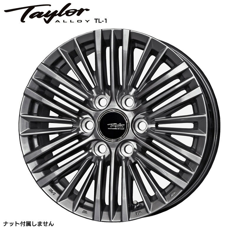 Rakuten - テイラー TL1 18×8.0J PCD139 6H INSET+50 ハブ径φ95 平座 ハイパーメタルブラック 18インチ ホイール単品 1本 TAYLOR TL1 共豊 AME