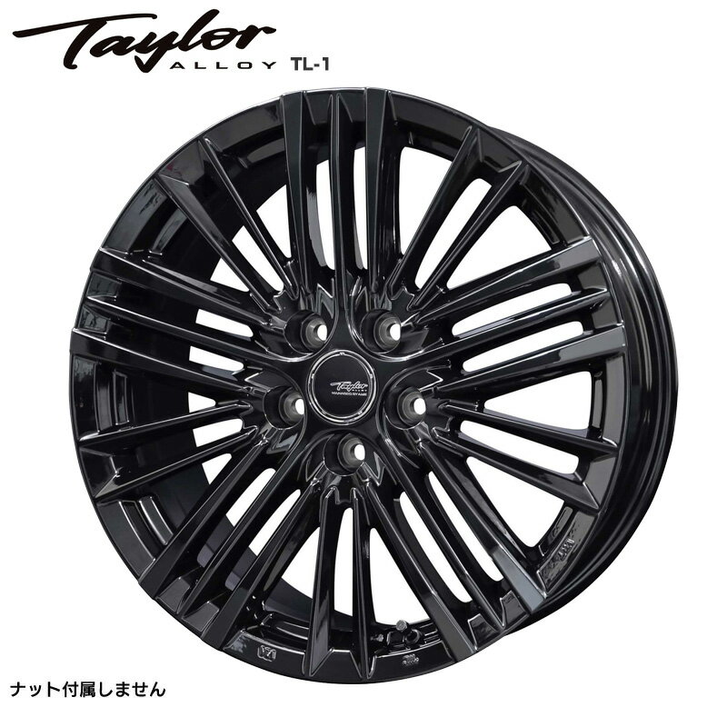 テイラー TL1 19×8.0J PCD120 5H INSET+30 ハブ径φ60 球面座 パウダーコートブラック 19インチ ホイー..