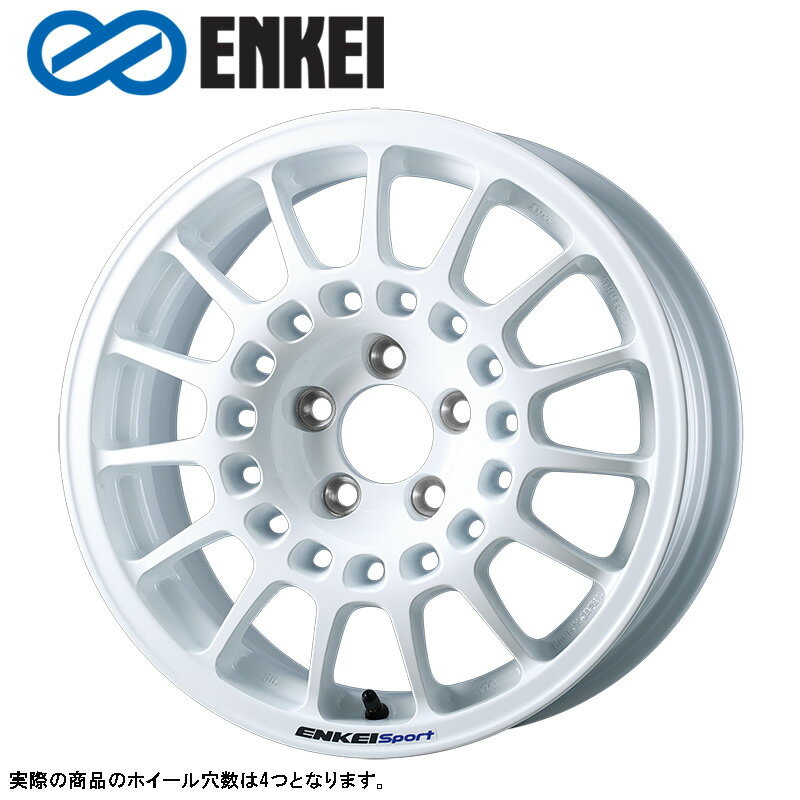Rakuten - ENKEI RC-G5 15×6.5J PCD100 4H INSET+40 ボア径φ75 ホワイト (W) 15インチ ホイール単品 1本 エンケイ ENKEI スポーツ sport