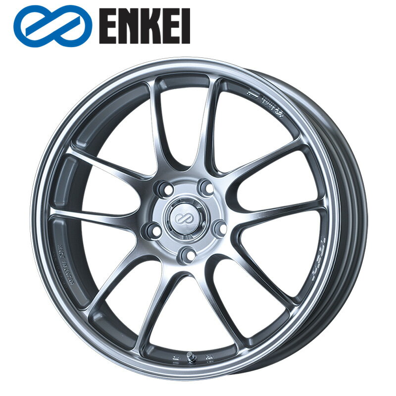 ENKEI PF01 18×7.0J PCD100 5H INSET+48 ボア径φ75 スパークルシルバー (SS) 18インチ ホイール単品 1本 エンケイ ENKEI パフォーマンスライン PerformanceLine