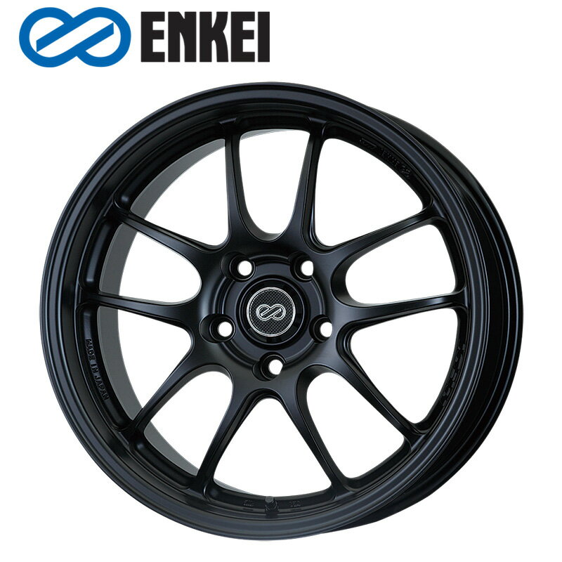 ENKEI PF01SS 17×9.0J PCD114.3 5H INSET+60 ボア径φ75 マットブラック (MBK) 17インチ ホイール単品 1本 エンケイ ENKEI パフォーマンスライン PerformanceLine