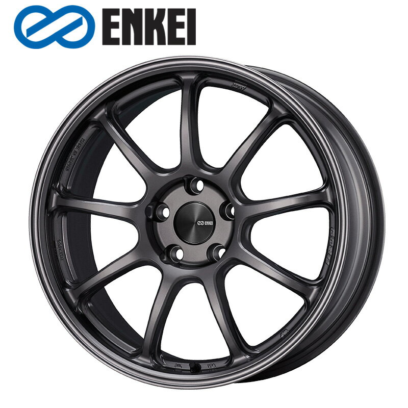 ENKEI PF09 18×10.5J PCD114.3 5H INSET+38 ボア径φ75 ダークシルバー (DS) 18インチ ホイール単品 1本 エンケイ ENKEI パフォーマンスライン PerformanceLine