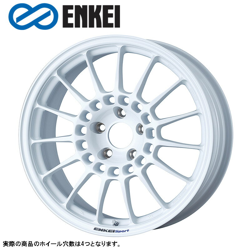 ENKEI RC-T5 17×7.0J PCD100 4H INSET+37 ボア径φ75 ホワイト (W) 17インチ ホイール単品 1本 エンケイ ENKEI スポーツ sport4