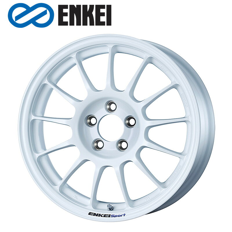 Rakuten - ENKEI RC-T5 15×6.5J PCD114.3 5H INSET+40 ボア径φ75 ホワイト (W) 15インチ ホイール単品 1本 エンケイ ENKEI スポーツ sport