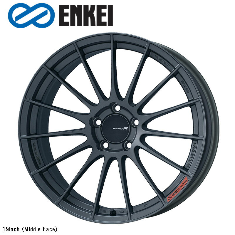 ENKEI RS05RR 19×9.0J PCD114.3 5H INSET+40 ボア径φ75 STD FACE:M マットダークガンメタリック (MDG) 19インチ ホイール単品 1本 エンケイ レーシング レボリューション