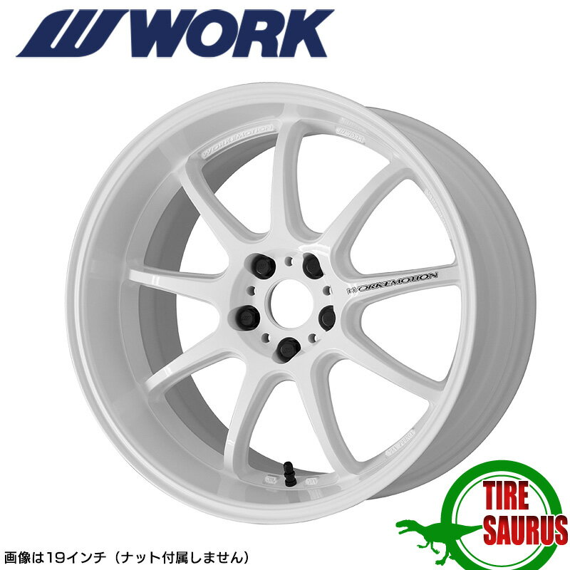 WORK EMOTION D9R 18~7.5 PCD100 5H INSET+47zCg (WHT) [NG[V WORK [N zC[ Pi 1{