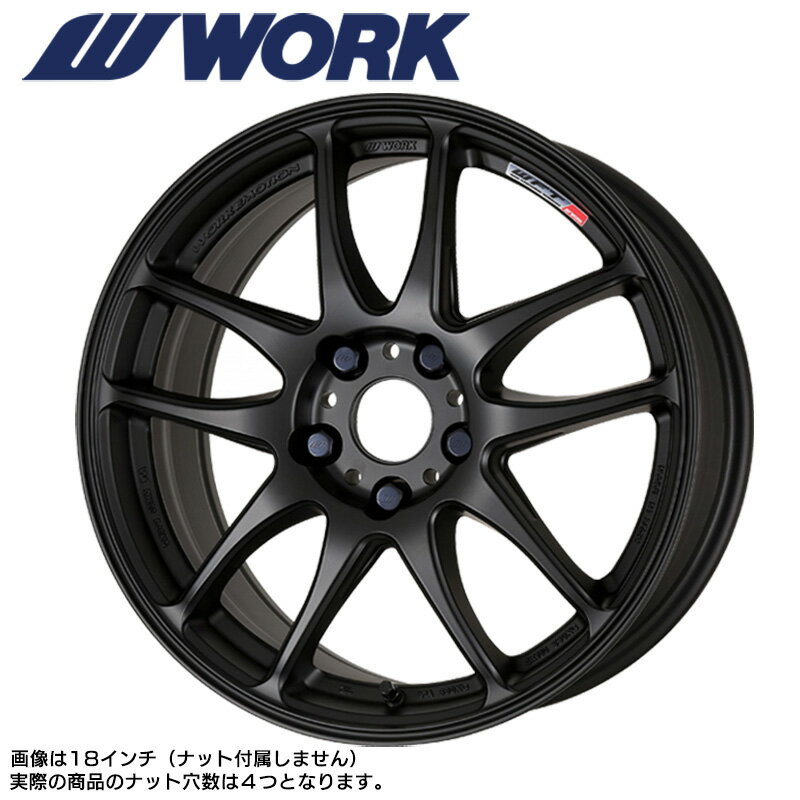 WORK EMOTION CR極 16×6.5 PCD100 4H INSET+42マットブラック (MBL) ワークエモーション WORK ワーク ホイール 単品 1本 kiwami