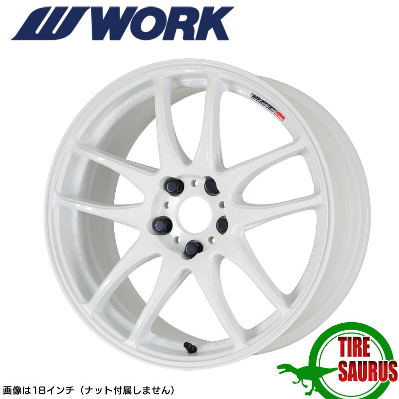 WORK EMOTION CR極 18×9.5 PCD114.3 5H INSET+30ホワイト (WHT)ワークエモーション WORK ワーク ホイール 単品 1本 kiwami