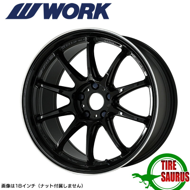 WORK EMOTION ZR10 19×10.5 PCD114.3 5H INSET+30ブラックダイヤリップカット (BLKLC) ワークエモーション WORK ワーク ホイール 単品 1本