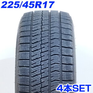 期間中 購入金額別で最大P15倍※要エントリーBRIDGESTONE ブリヂストン 225/45R17 91Q BLIZZAK VRX2 冬タイヤ スタッドレスタイヤ 4本セット [ W2564 ] 【中古タイヤ】