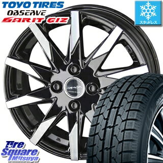 TOYO ガリット GARIT GIZ 2019年製 【特価】 オブザーブ スタッドレスタイヤ スタッドレス 165/70R14 KYOHO スマック スフィーダ SMACK SFIDA ホイールセット 4本 14インチ 14 X 5.5 +43 4穴 100