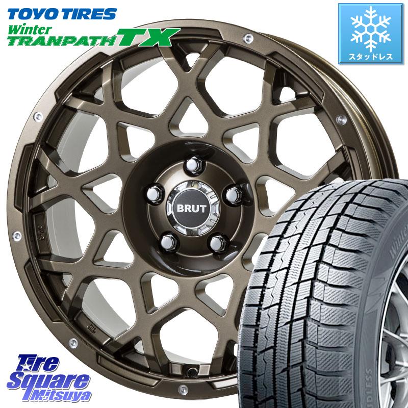 TOYO 2019年製 ウィンター トランパス TX 【最終値下げ済 在庫】スタッドレスタイヤ ● 225/55R18 BRUT BR-55 ホイールセット 4本 18インチ 18 X 8 +40 5穴 114.3