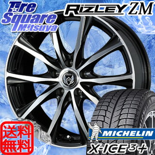 ミシュラン X-ICE XI3+ スリープラス エックスアイス スタッドレスタイヤ 215/60R16WEDS ウェッズ RIZLEY ライツレー ZM ホイール 4本セット 16インチ 16 X 6.5 +47 5穴 114.3