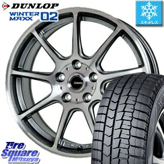 【予告5/10 Rカードで最大46倍！】 ビアンテ MAZDA3 DUNLOP WINTER MAXX 02 ウィンターマックス WM02 CUV ダンロップ スタッドレス 205/60R16 HotStuff 軽量設計！G.speed P-01 ホイールセット 16インチ 4月末迄特価 16 X 6.5J +48 5穴 114.3