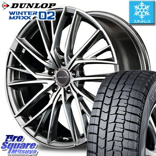 【予告4/23〜クーポン発行します！】 UX CX-30 CX-3 エルグランド エスティマ C-HR DUNLOP WINTER MAXX 02 ウィンターマックス WM02 CUV ダンロップ スタッドレス 215/60R17 MANARAY VERTEC ONE VULTURE ホイールセット 17 X 7.0J +48 5穴 114.3