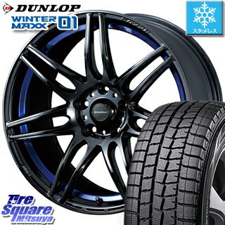 DUNLOP WINTER MAXX 01 ウィンターマックス WM01 ダンロップ スタッドレスタイヤ スタッドレス 225/60R17 WEDS 72995 WedsSport SA-77R ウェッズ スポーツ ホイールセット 4本 17インチ 17 X 7.5 +48 5穴 100