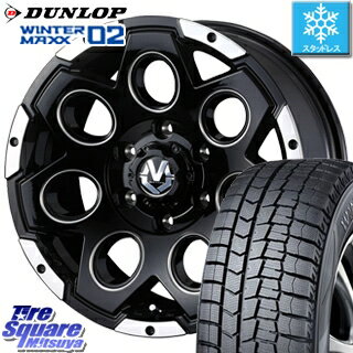 【5/18いちばの日最大27倍】 エスティマ アルファード DUNLOP WINTER MAXX 02 ウィンターマックス WM02 ダンロップ スタッドレス 205/65R16 WEDS ウェッズ MUD VANCE 03 マッドバンス03 ホイールセット 16インチ 16 X 7.0J +40 5穴 114.3