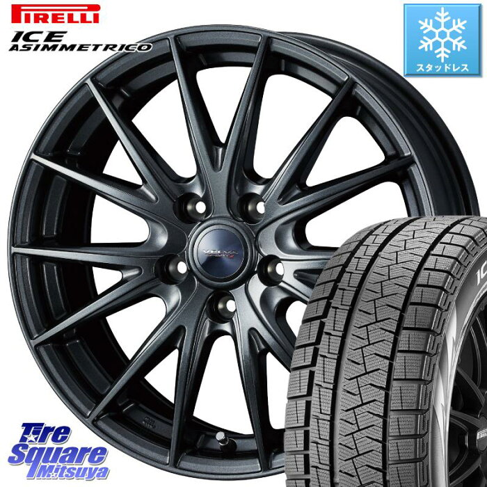 ピレリ ICE ASIMMETRICO アイスアシンメトリコ スタッドレス スタッドレスタイヤ 205/65R15 WEDS ウェッズ ヴェルヴァ スポルト2 ホイールセット 4本 15インチ 15 X 6 +43 5穴 114.3