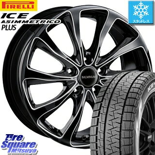 ピレリ ICE ASIMMETRICO plus アイスアシンメトリコプラス 3月末迄の特価● スタッドレスタイヤ 215/60R16 ブリヂストン BALMINUM T10 ホイールセット 4本 16 X 6 +45 5穴 100