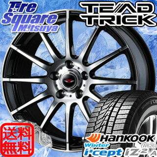 HANKOOK WINTER ICEPT W626 2017年製造品 185/60R15WEDS ウェッズ TEAD TRICK テッドトリック ホイール 4本セット 15インチ 15 X 6 +43 5穴 100