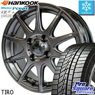 HANKOOK WINTER ICEPT W626 2018年製造品 在庫● スタッドレス スタッドレスタイヤ 175/65R15 WEDS ティーロ 在庫限定 ホイールセット 4本 15インチ 15 X 5.5 +42 4穴 100