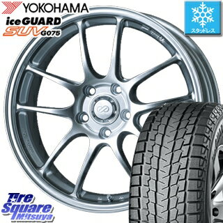 【6/25は最大26倍】 デリカ D5 アルファード YOKOHAMA 2019年製 iceGUARD SUV G075 アイスガード【在庫最終処分】ヨコハマ スタッドレス 225/60R17 ENKEI エンケイ PerformanceLine PF01 ホイールセット 17 X 7.5J +38 5穴 114.3