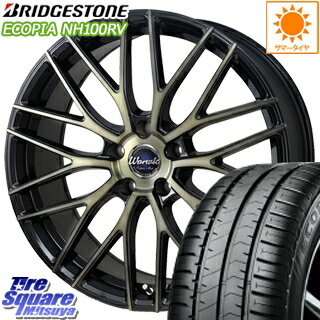 ブリヂストン ECOPIA エコピア NH100 RV 【特別価格6月末迄】サマータイヤ 225/60R17 MONZA Warwic Empress Mesh ホイールセット 4本 17 X 7 +50 5穴 100