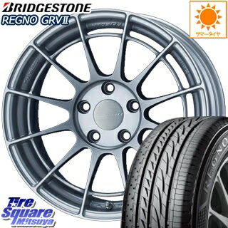 フォレスター エルグランド ENKEI Racing Revolution NT03RR ホイールセット 17 X 7.0J +48 5穴 114.3ブリヂストン REGNO レグノ GRV2 限定特価 サマータイヤ 225/60R17