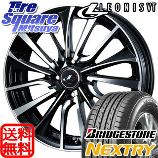 ブリヂストン NEXTRY ネクストリー サマータイヤ 185/55R15 WEDS ウェッズ Leonis レオニス VT ホイールセット 4本 15インチ 15 X 5.5 +43 4穴 100