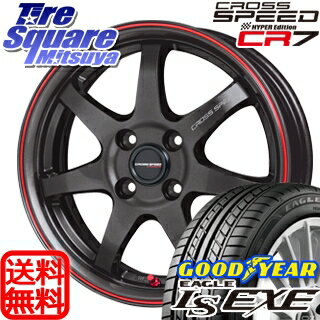 グッドイヤー EAGLE イーグル LS EXE サマータイヤ 185/55R15 HotStuff クロススピードハイパーエディション CR7 4本 ホイールセット 15インチ 15 X 5.5 +43 4穴 100