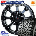 BF Goodrich 在庫 グッドリッチ オールテレーン TA T/A KO2 ホワイトレター サマータイヤ 225/70R16 MKW MK-46 M/L+ ミルドブラック ホイールセット 4本 16インチ 16 X 7 +42 5穴 114.3