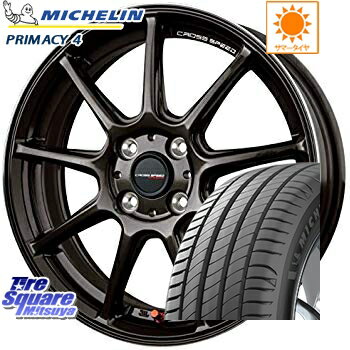 ミシュラン PRIMACY4 プライマシー4 正規品 サマータイヤ 195/55R16 HotStuff クロススピード RS9 ハイパーエディション 軽量 ホイールセット 4本 16インチ 16 X 6 +45 4穴 100