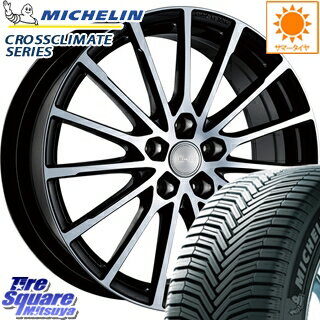 ミシュラン CROSSCLIMATE クロスクライメイト SUV 正規品 オールシーズンタイヤ 235/65R17 ブリヂストン ECOFORM エコフォルム CRS 171 ホイールセット 4本 17インチ 17 X 7 +53 5穴 114.3