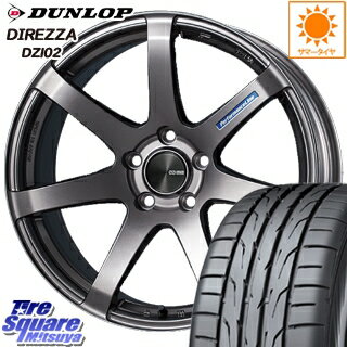 DUNLOP ダンロップ ディレッツァ DZ102 DIREZZA サマータイヤ 205/45R17 ENKEI PerformanceLine PF07 ホイールセット 4本 17 X 7 +48 5穴 114.3